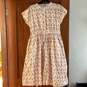 Gelato party! Compania fantastica whimsical midi dress with ice cream cones 🍦